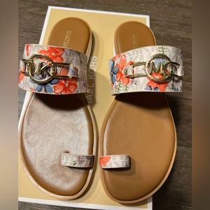 Michael Kors Tracee Flower print sandal